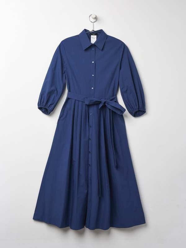Weekend Max Mara Poplin Cotton Midi Shirt Dress Size M.